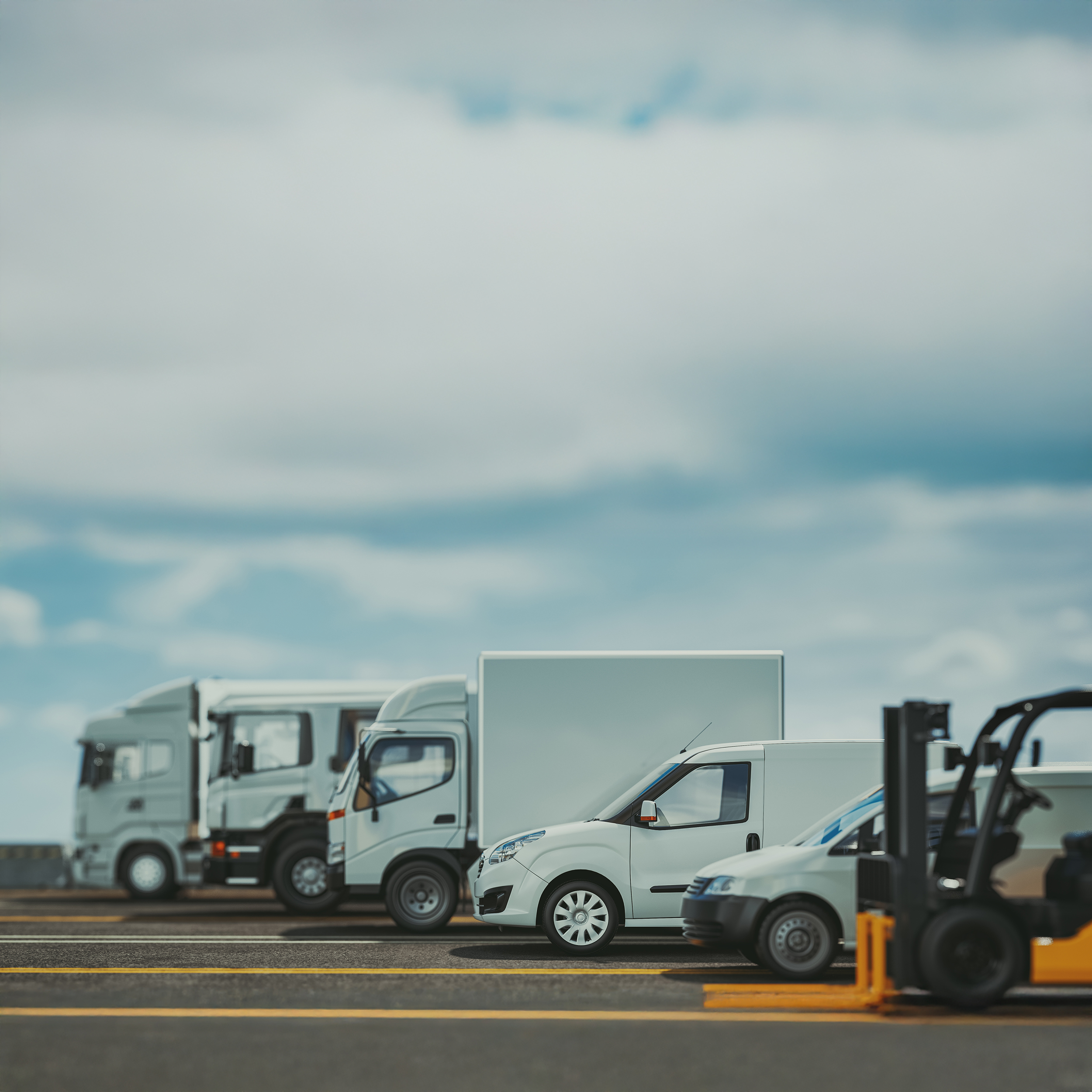 Platform Freight Fleet of Vehicles